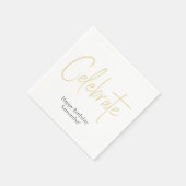 Aangepaste cocktailservetten servet (Hoek)