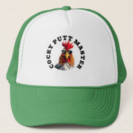 Aangepaste Cocky Golfer Pet - Funny Golf Trucker H