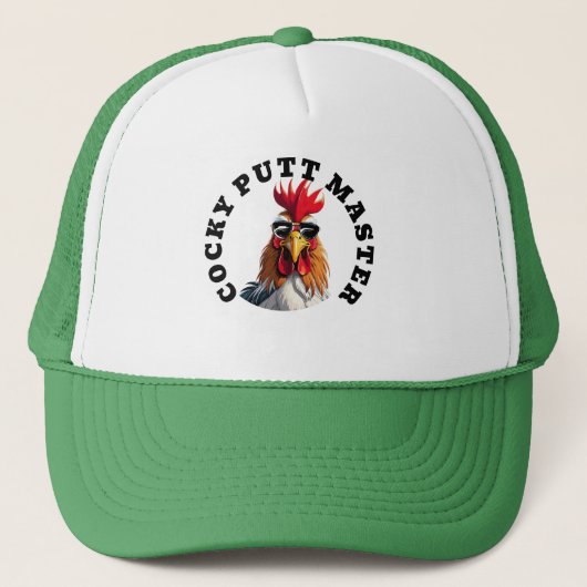Aangepaste Cocky Golfer Pet - Funny Golf Trucker H (Voorkant)