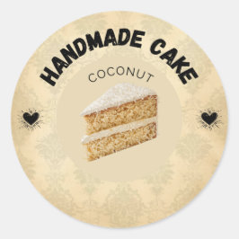 Aangepaste Coconut Cake Labels | Gepersonaliseerde