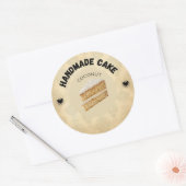 Aangepaste Coconut Cake Labels | Gepersonaliseerde (Envelop)