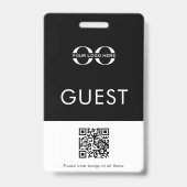 Aangepaste code voor geborgdess Logo QR-code Badge (Achterkant)