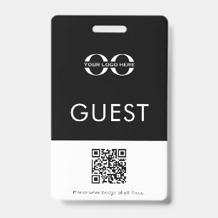 Aangepaste code voor geborgdess Logo QR-code Badge