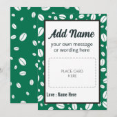 Aangepaste Coffee Gift Card Houder Feestdagenkaart (Voorkant / Achterkant)