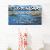 Aangepaste Coffee Shop Reclamebanner Spandoek (Insitu)