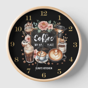 ☕Aangepaste Coffeecore Keuken Cafe Coffee Gelukspl