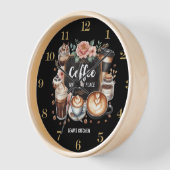 ☕Aangepaste Coffeecore Keuken Cafe Coffee Gelukspl (Hoek)