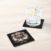 ☕Aangepaste Coffeecore Keuken Cafe Coffee Happy Pl Kartonnen Onderzetters (Insitu)