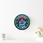 ☕Aangepaste Coffeecore Klok Coffee Memes Neon Uite (Huis)