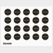 Aangepaste coffeeshop Black Business sticker (Vel)