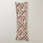 Aangepaste Collage 12 Foto - All Over Pattern Lichaamskussen (Voorkant Verticaal)