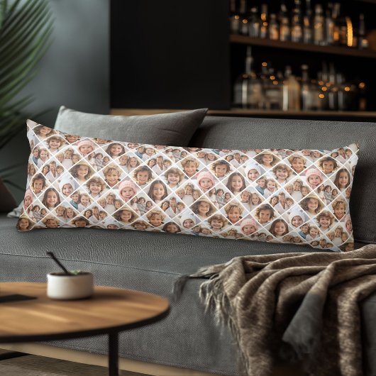 Aangepaste Collage 12 Foto - All Over Pattern Lichaamskussen