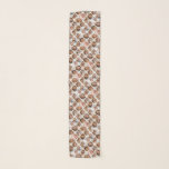 Aangepaste Collage 12 Foto - All Over Pattern Sjaal<br><div class="desc">Gebruik 12 foto's om een persoonlijke fotocollage te creëer. Deze leuke lay-out bevat een witte achtergrond met een patroon overal in diamantvormen. Voor het beste resultaat,  gebruik bijgesneden vierkante foto's.</div>