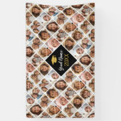 Aangepaste Collage 12 Foto - Graduation Party Spandoek (Verticaal)