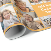 Aangepaste Collage 8 Foto - Aangepaste tekst Alle Cadeaupapier (Rol Hoek)