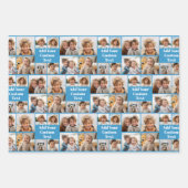 Aangepaste Collage 8 Foto - Aangepaste tekst Alle Inpakpapier Vel (Voorkant 2)