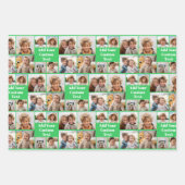 Aangepaste Collage 8 Foto - Aangepaste tekst Alle Inpakpapier Vel (Voorkant)