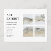 Aangepaste Collage Art Exhibit Invitation Briefkaa Briefkaart (Voorkant)