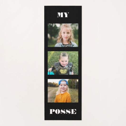Aangepaste Collage Foto zwart Mijn post Yogamat (Voorkant)