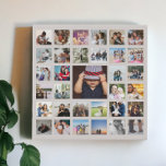 Aangepaste Collage Imitatie Canvas Print<br><div class="desc">33 Fotosjabloon Gepersonaliseerde op maat gemaakte Collage faux canvas muurkunst van Ricaso - perfecte aandenken - verander de achtergrondkleur door te klikken op "verder aanpassen"</div>