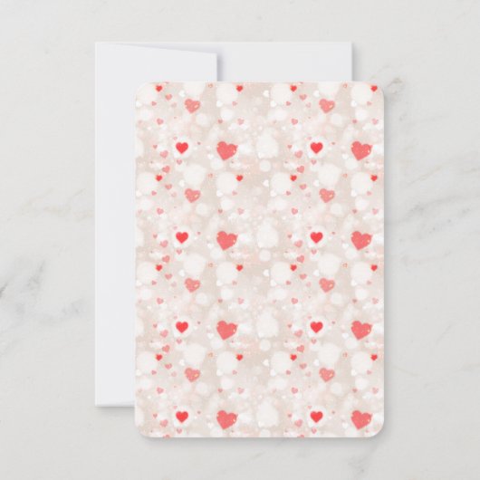 Aangepaste collage koppel foto & Valentijnsdag Bedankkaart (Achterkant)