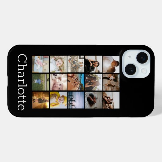 Aangepaste Collage maakt uw eigen unieke Case-Mate iPhone Case (Achterkant (horizontaal))