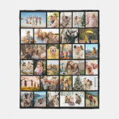 Aangepaste collage met 28 foto's fleece deken (Voorkant)