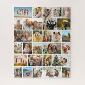 Aangepaste collage met 28 foto's legpuzzel (Verticaal)