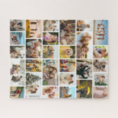 Aangepaste collage met 28 foto's legpuzzel (Horizontaal)