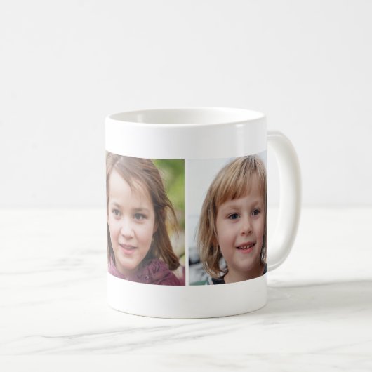 Aangepaste collage met drie foto's koffiemok (Voorkant rechts)