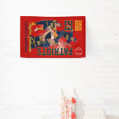 Aangepaste collage met foto van honkbalspeler op m spandoek (Insitu)