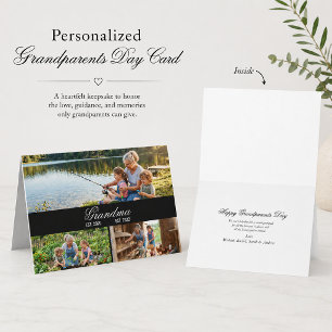 Aangepaste collage met foto's voor Oma en Opa-dag Bedankkaart