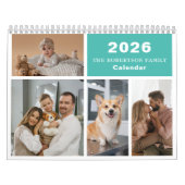Aangepaste Collage Moderne Familie - 40 Foto 2025 Kalender (Hoes)