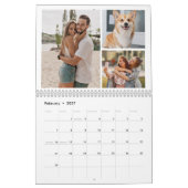 Aangepaste Collage Moderne Familie - 40 Foto 2025 Kalender (Feb 2027)
