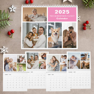 Aangepaste Collage Moderne Familie - 40 Foto 2025 Kalender