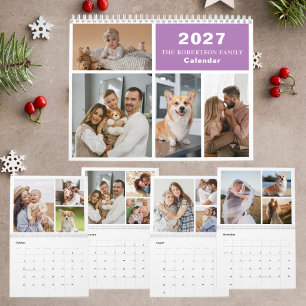Aangepaste collage moderne familie - 40 foto 2027 kalender