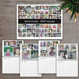 Aangepaste collage moderne familie - 60 foto 2024 kalender