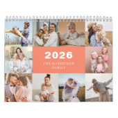 Aangepaste Collage Moderne Familiefoto 2025 Kalender (Hoes)
