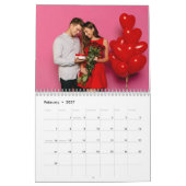 Aangepaste Collage Moderne Familiefoto 2025 Kalender (Feb 2027)