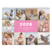 Aangepaste Collage Moderne Familiefoto 2025 Kalender (Hoes)