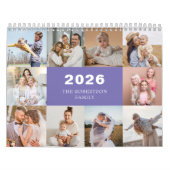 Aangepaste Collage Moderne Familiefoto 2025 Kalender (Hoes)
