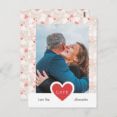 Aangepaste Collage Paar Foto & Valentijnsdag Briefkaart (Voorkant / Achterkant)