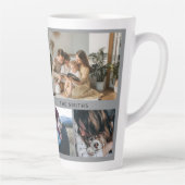 Aangepaste collage van zes foto's en gepersonalise latte mok (Rechts)