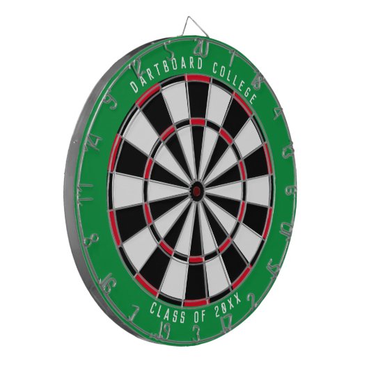 Aangepaste College-klasse van 20XX Groen Dartbord (Voorkant Links)