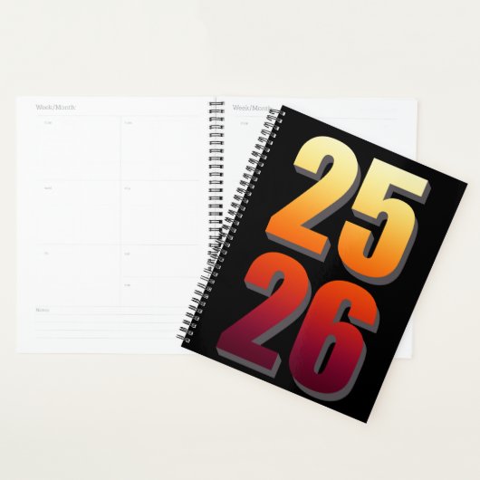 Aangepaste College Semester rode persoonlijke plan Planner (Display)
