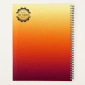 Aangepaste College Semester rode persoonlijke plan Planner (Achterkant)