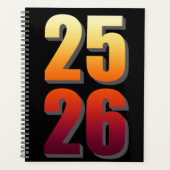 Aangepaste College Semester rode persoonlijke plan Planner (Voorkant)