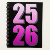 Aangepaste College Semester Roze Persoonlijke Plan Planner (Voorkant)