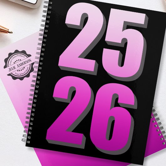Aangepaste College Semester Roze Persoonlijke Plan Planner