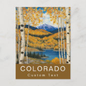 Aangepaste Colorado Aspens Bergen Herfst Briefkaart (Voorkant)